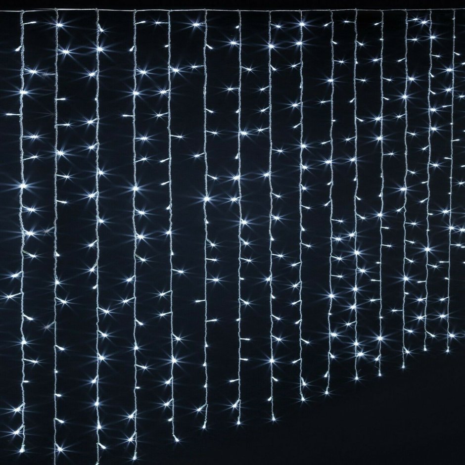 Гирлянда-занавес 2х1,5м 150led холодный белый
