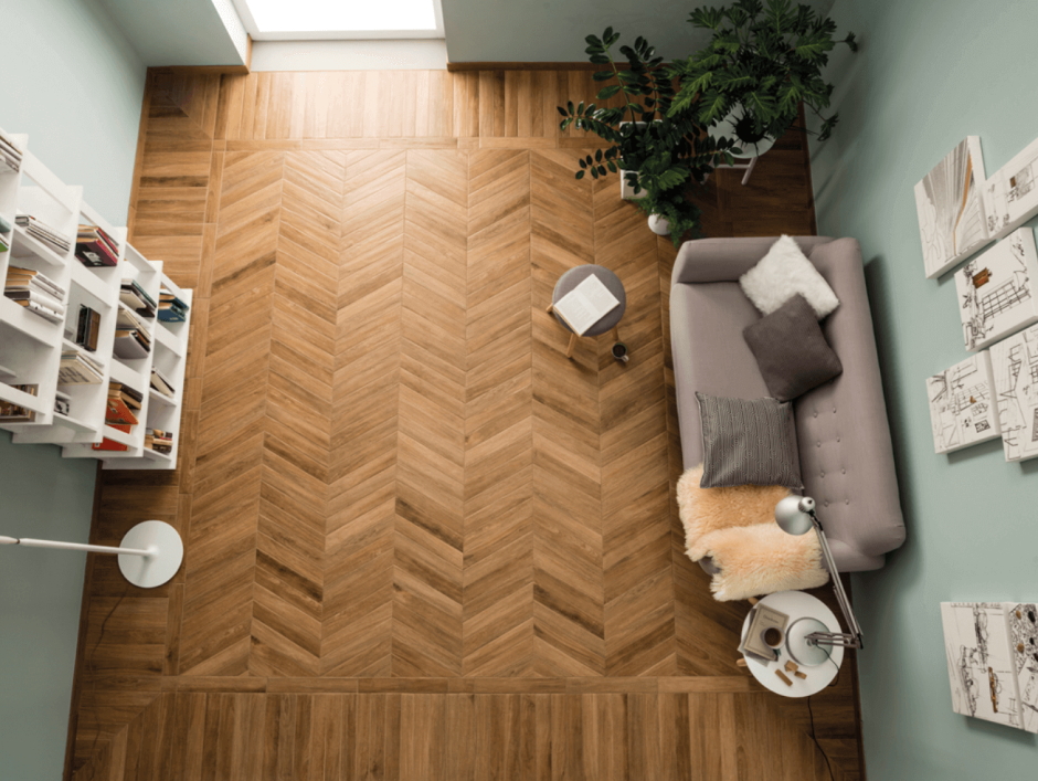Керамогранит Rondine Vintage brune Chevron