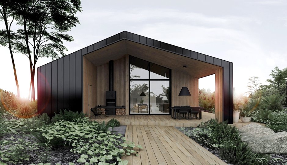 Беседка в стиле барнхаус Barn House