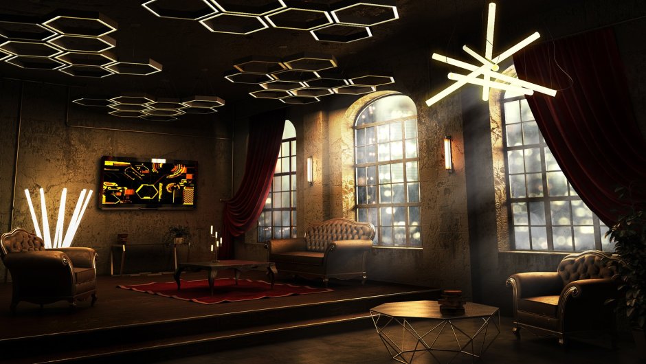 Deus ex интерьер