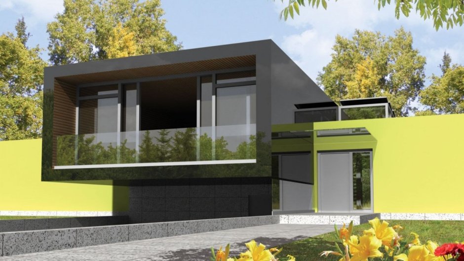 Дуплекс с плоской крышей 20 x 12