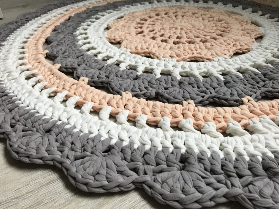 Коврики крючком из пряжи оригинальные