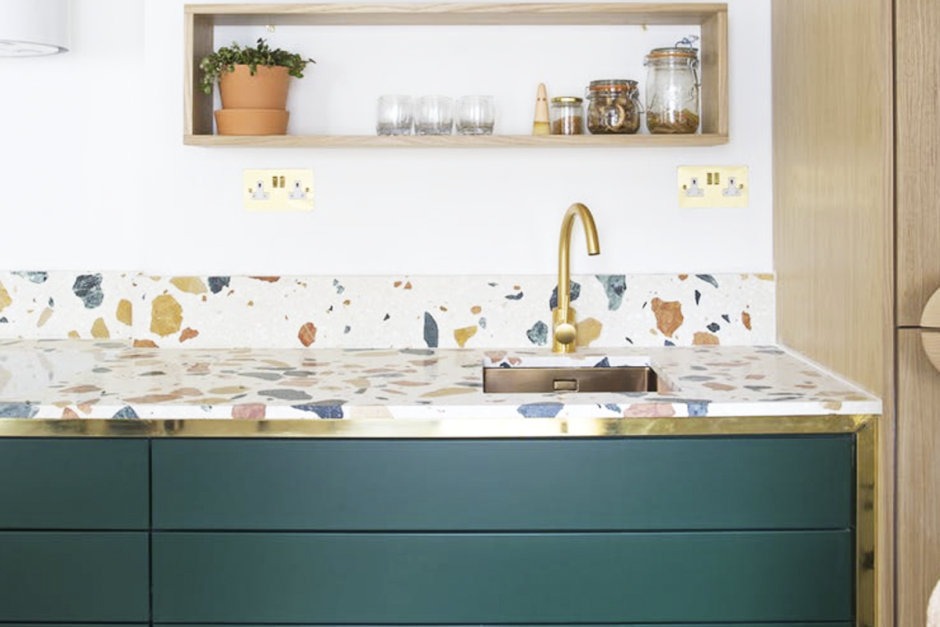 Плитка terrazzo на фартук