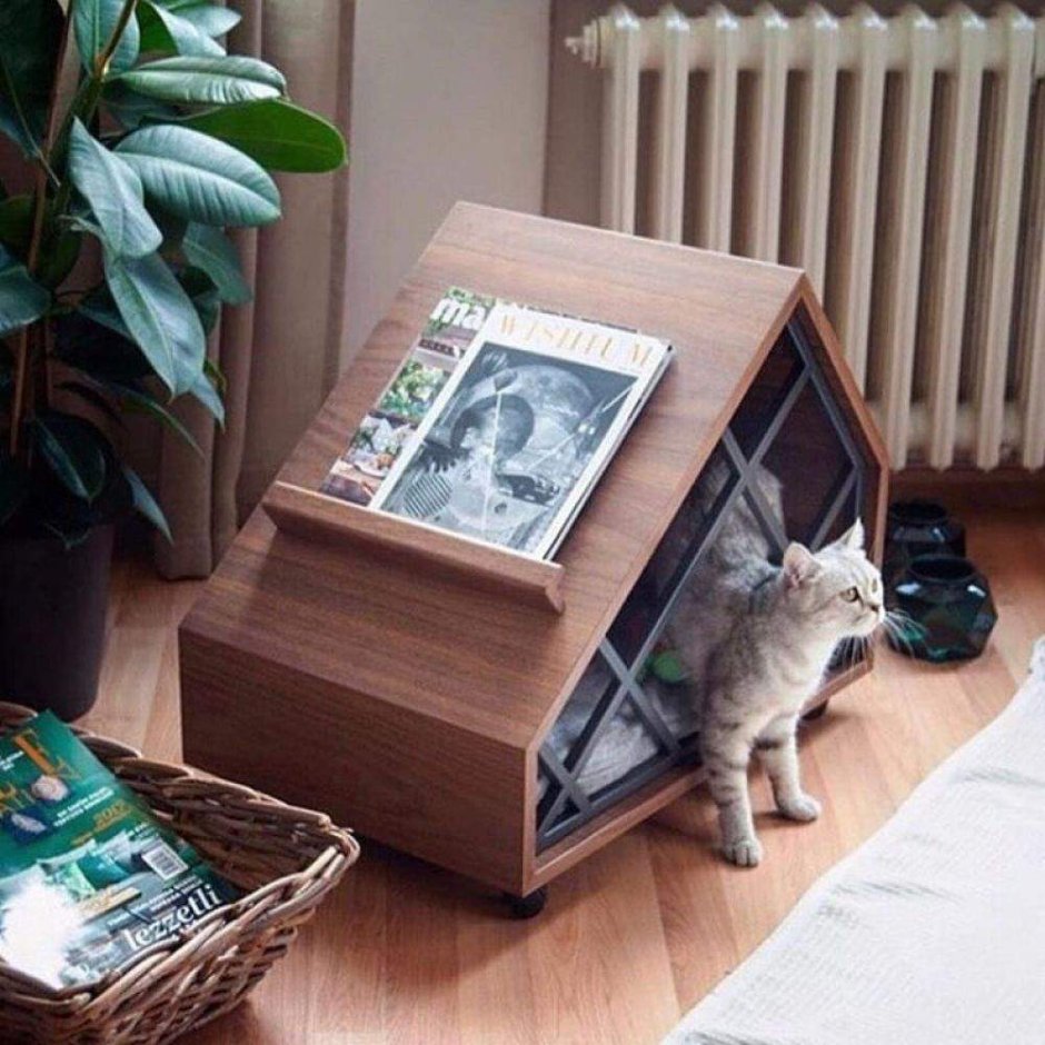 Стильный кошачий домик