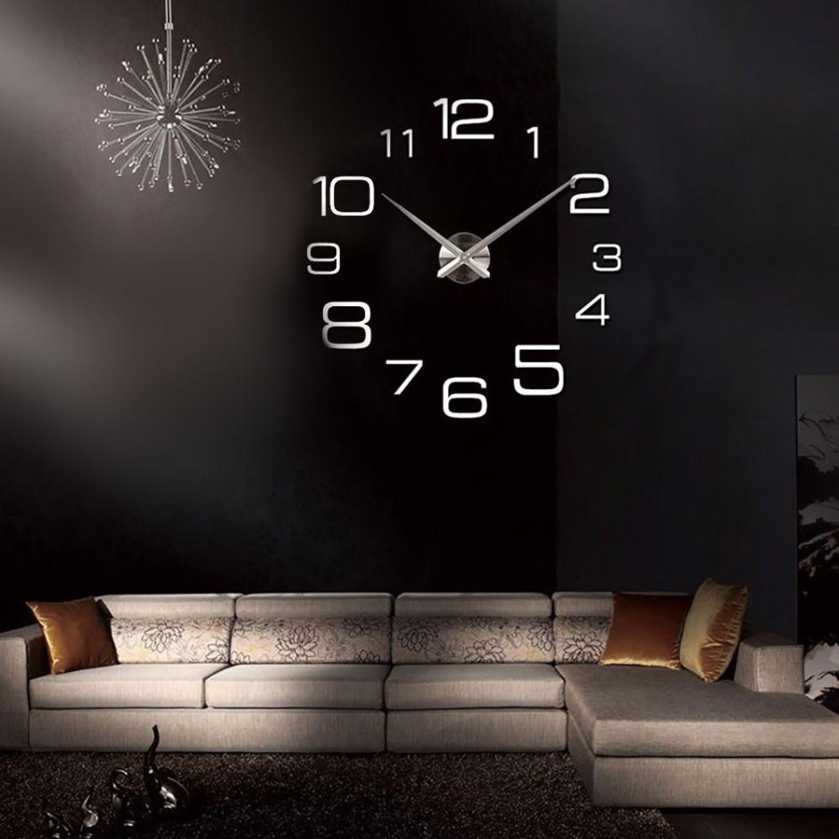 DIY Clock настенные 3d часы боль