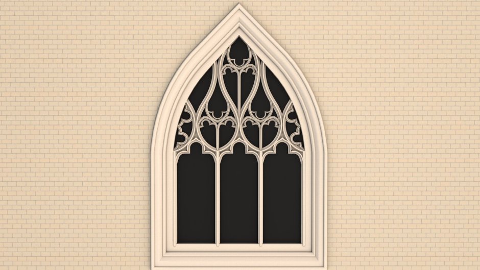 Gothic Rose Window 3d model