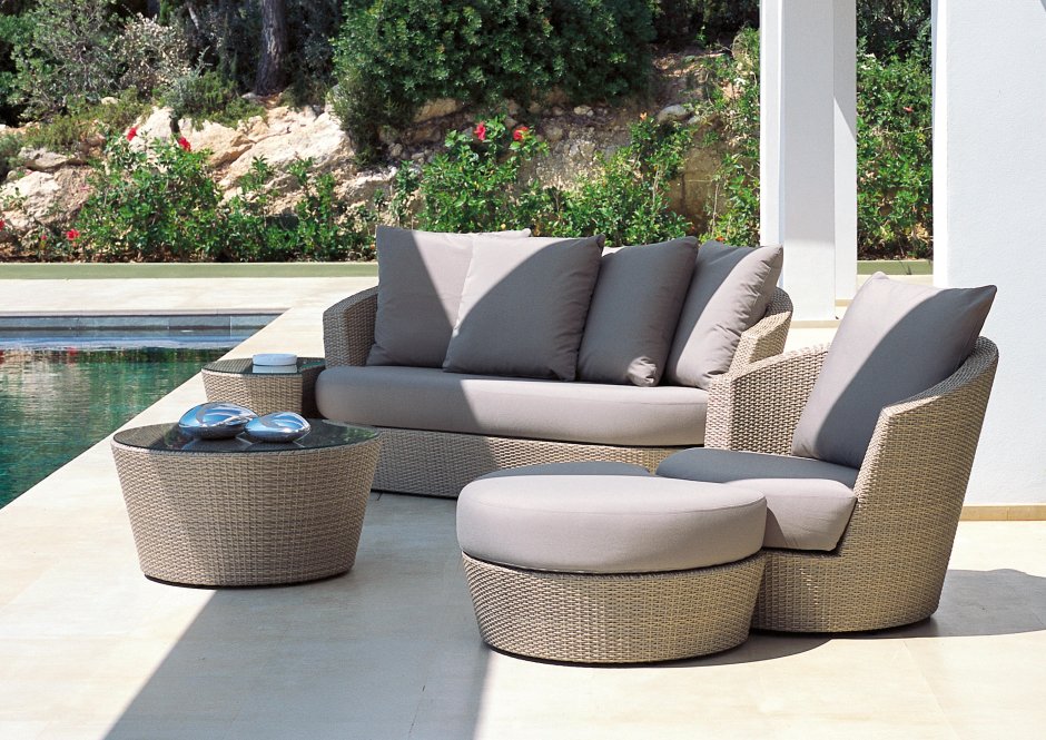 Rattan mebel Divan