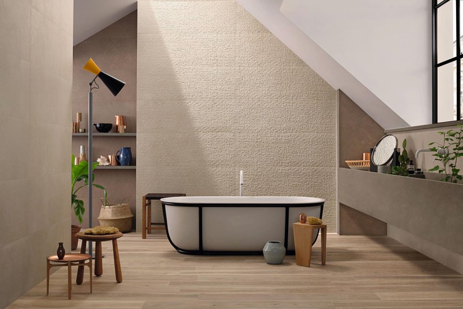 Плитка Ragno Terracruda Luce struttura Arte 3d rett. 40х120