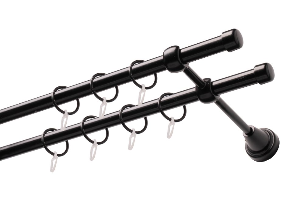 Карниз кованый 2 ряда aicity прямой 280 см - 280 см