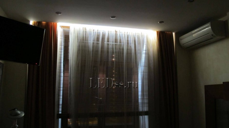Led подсветка штор
