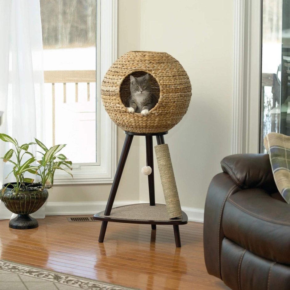 Sauder natural Sphere Cat Tower