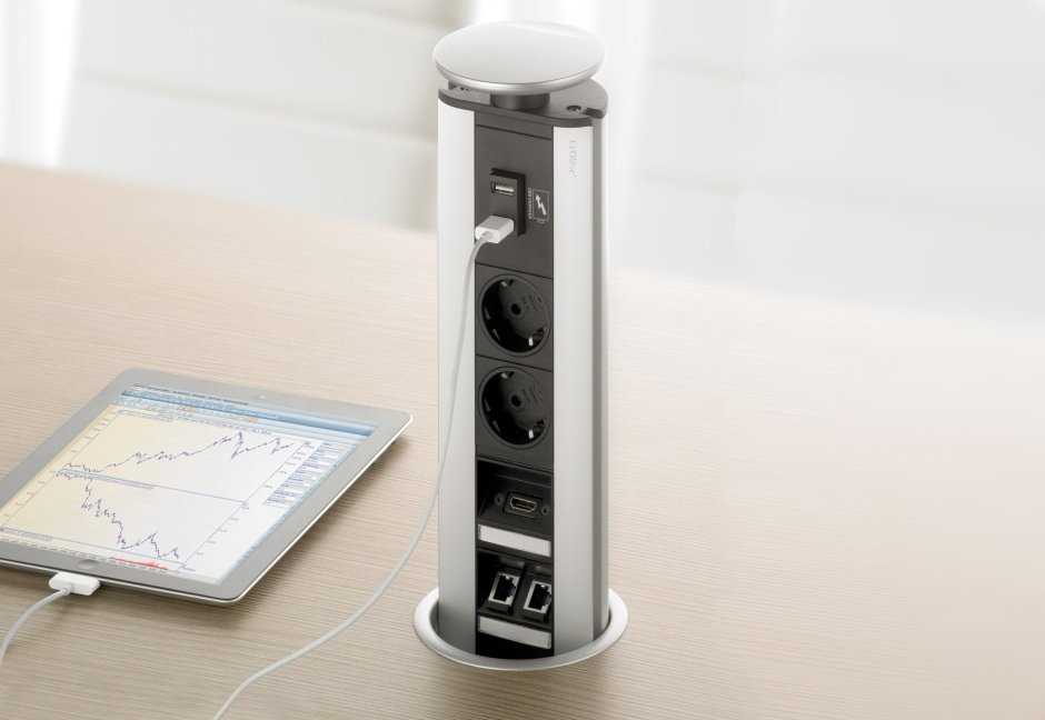 Evoline Port Push / 2x Pop up Socket