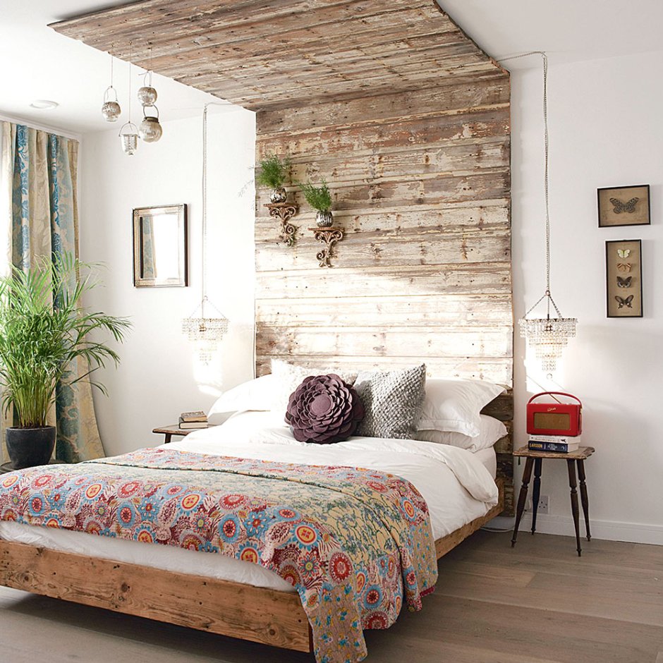 Rustic Wood Decor спальня
