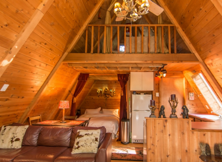 А фрейм дом интерьер 6х6