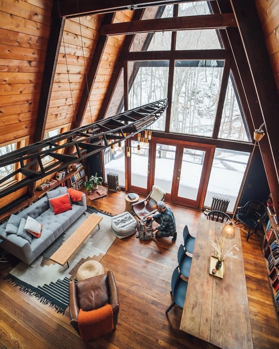 Дом шалаш внутри