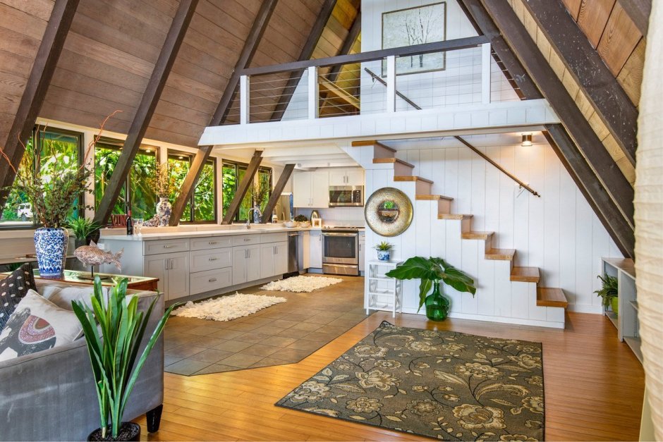 А фрейм дом 6х6