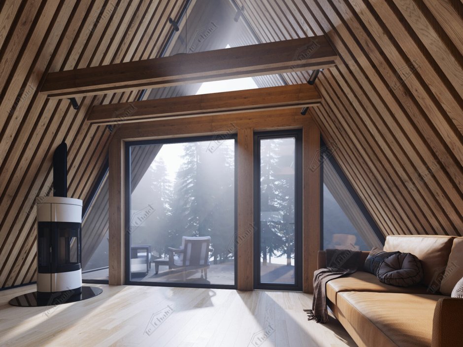 Домики а фрейм Шале