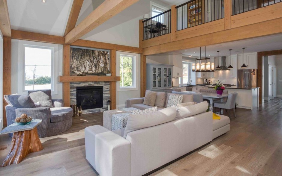 Современный Скандинавский стиль в интерьере дома фахверк