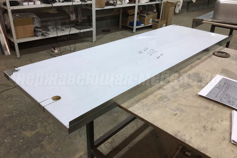 Столешница из нержавейки 400х800