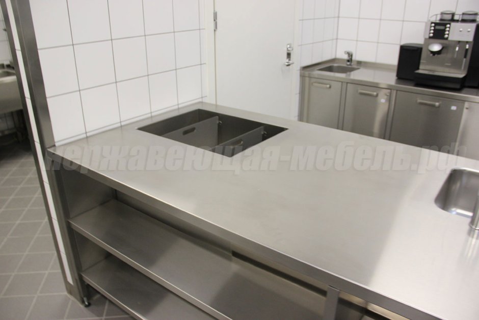 Столешница из нержавейки 400х800