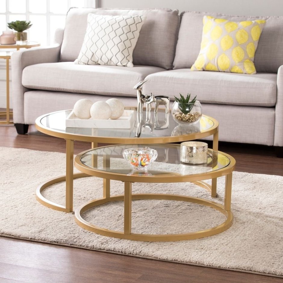 Журнальный столик Round Nesting Coffee Table