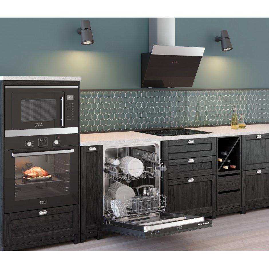 Вытяжка Krona Kristen 600 Black/inox s