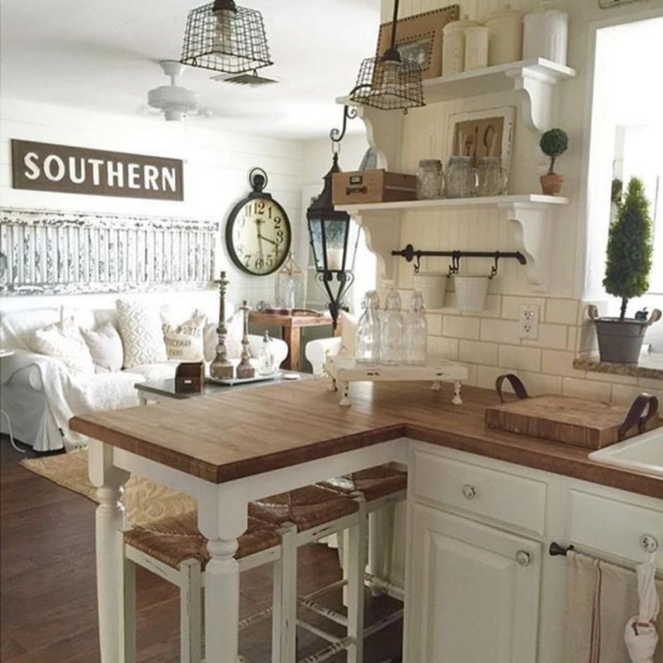 Shabby Chic стиль кухня