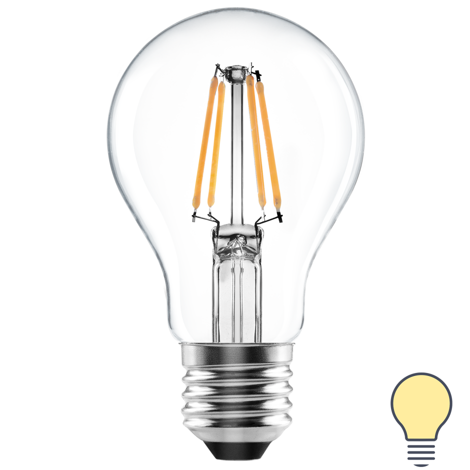 Лампа светодиодная Philips Essential led 1ct 3000к, e27, a55, 7вт