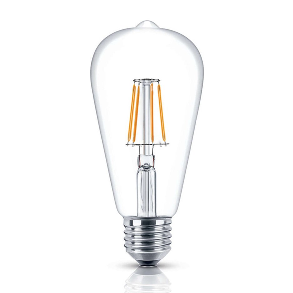 Лампа LEDCLASSIC 4-40w st64 e27 830 CL N Philips