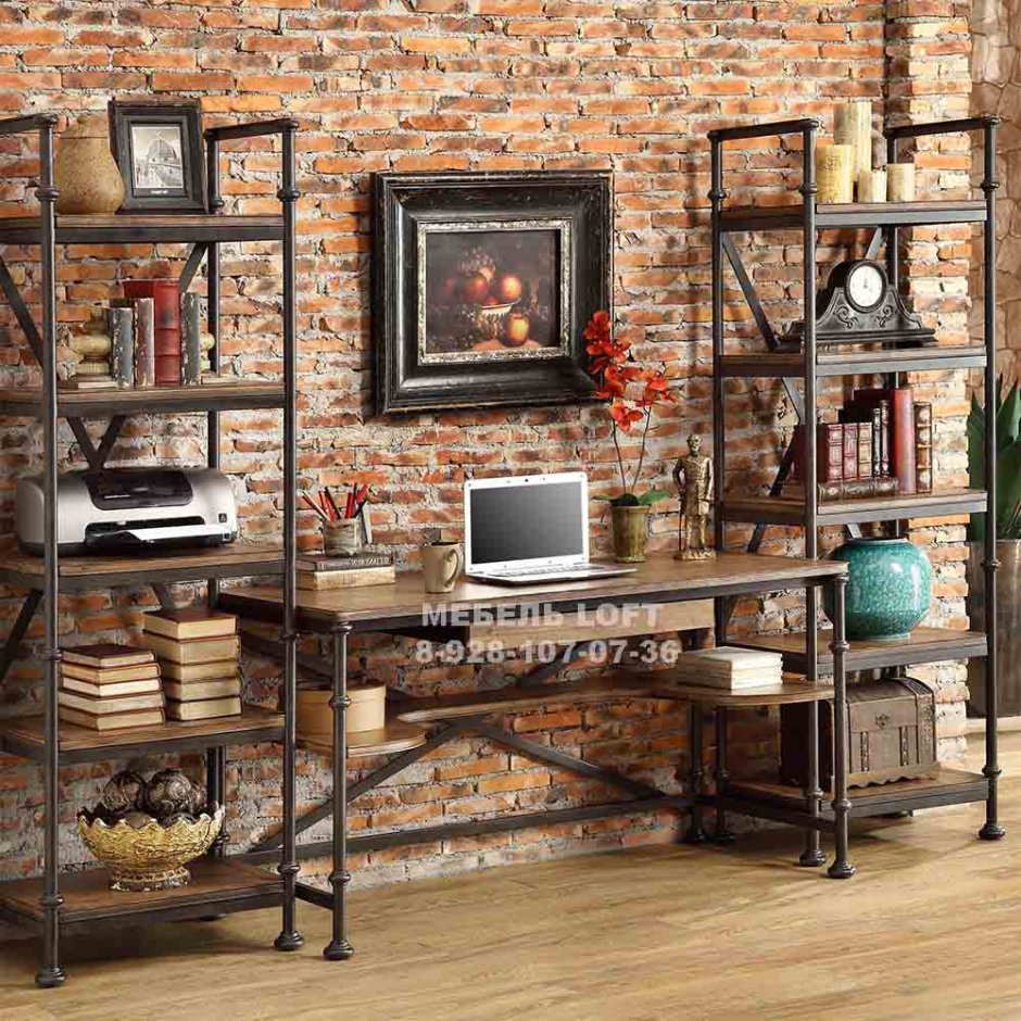 Компьютерный стол лофт Loft Wood Studio