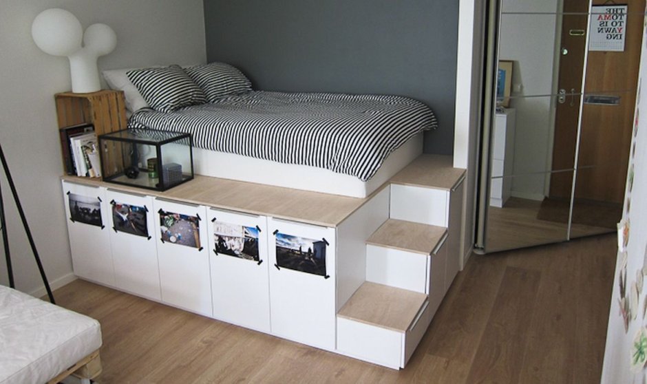 Кровать ikea подиум