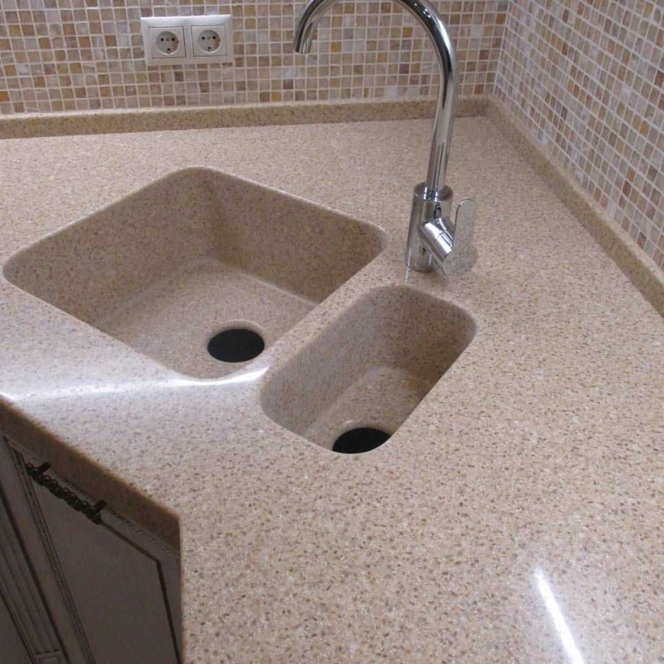 Мойки для кухни из искусственного камня Sanitec 316