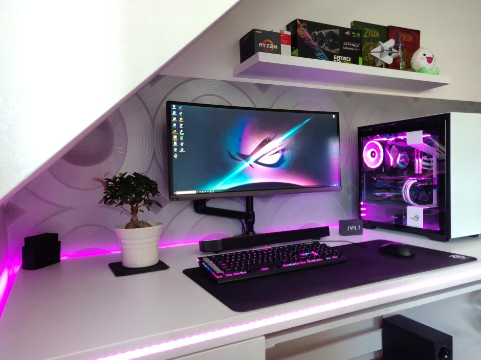 Геймерские комнаты с RGB подсветкой