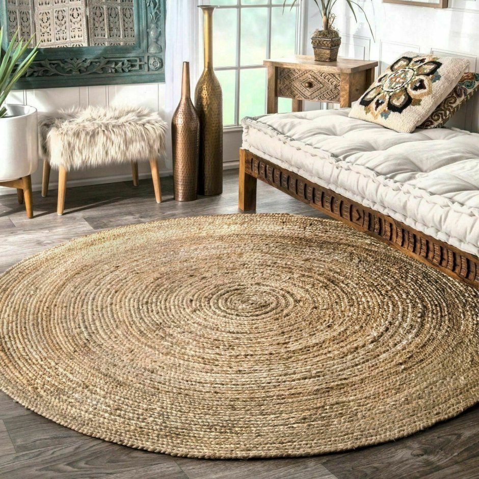 Сканди коврик из джута