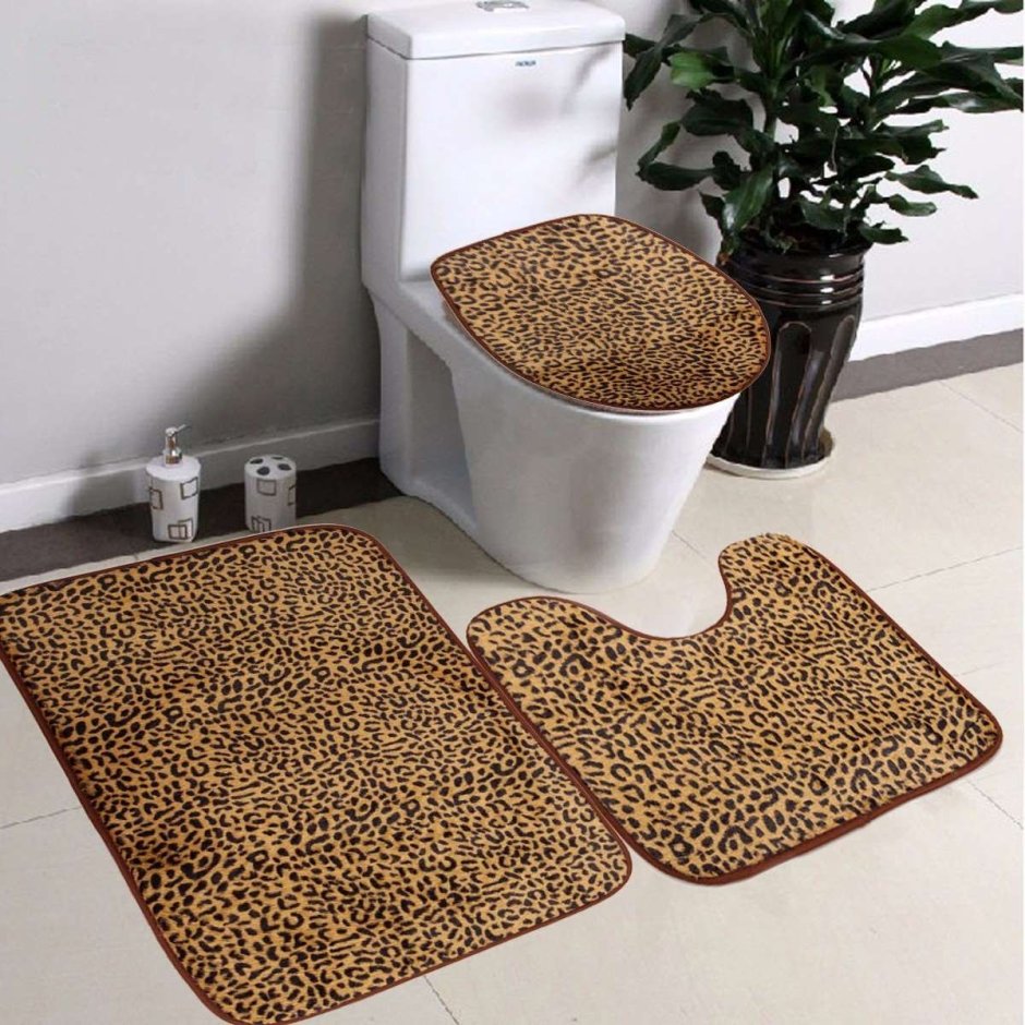 Дизайнерские коврики для ванной и туалета