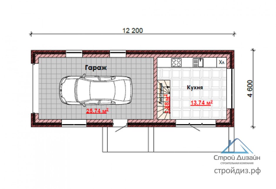 Гараж хозблок и баня под одной крышей проект