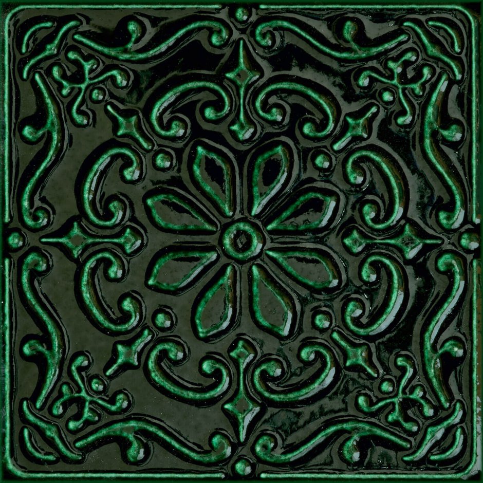 Tubadzin tinta Decor Green 14.8x14.8