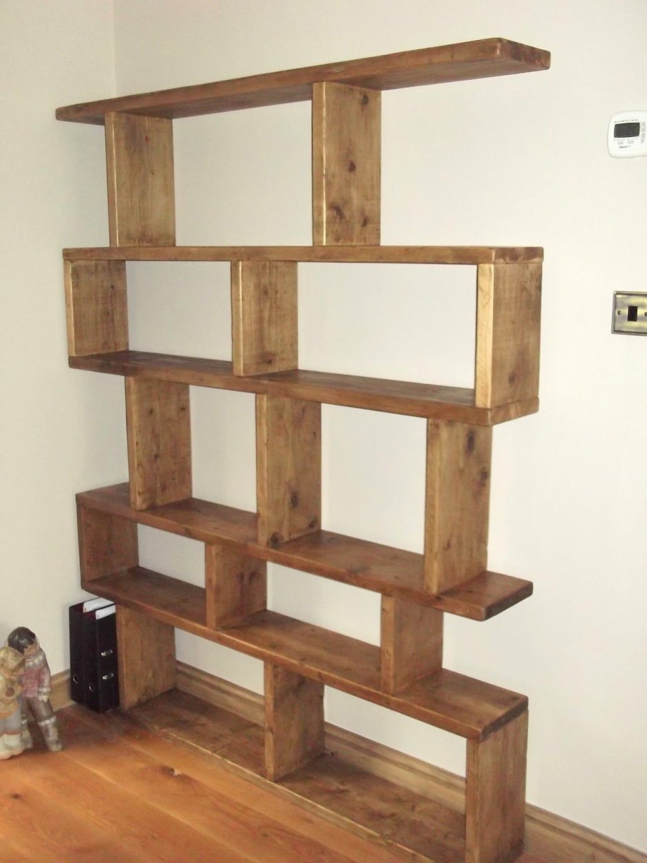 DIY деревянный стеллаж
