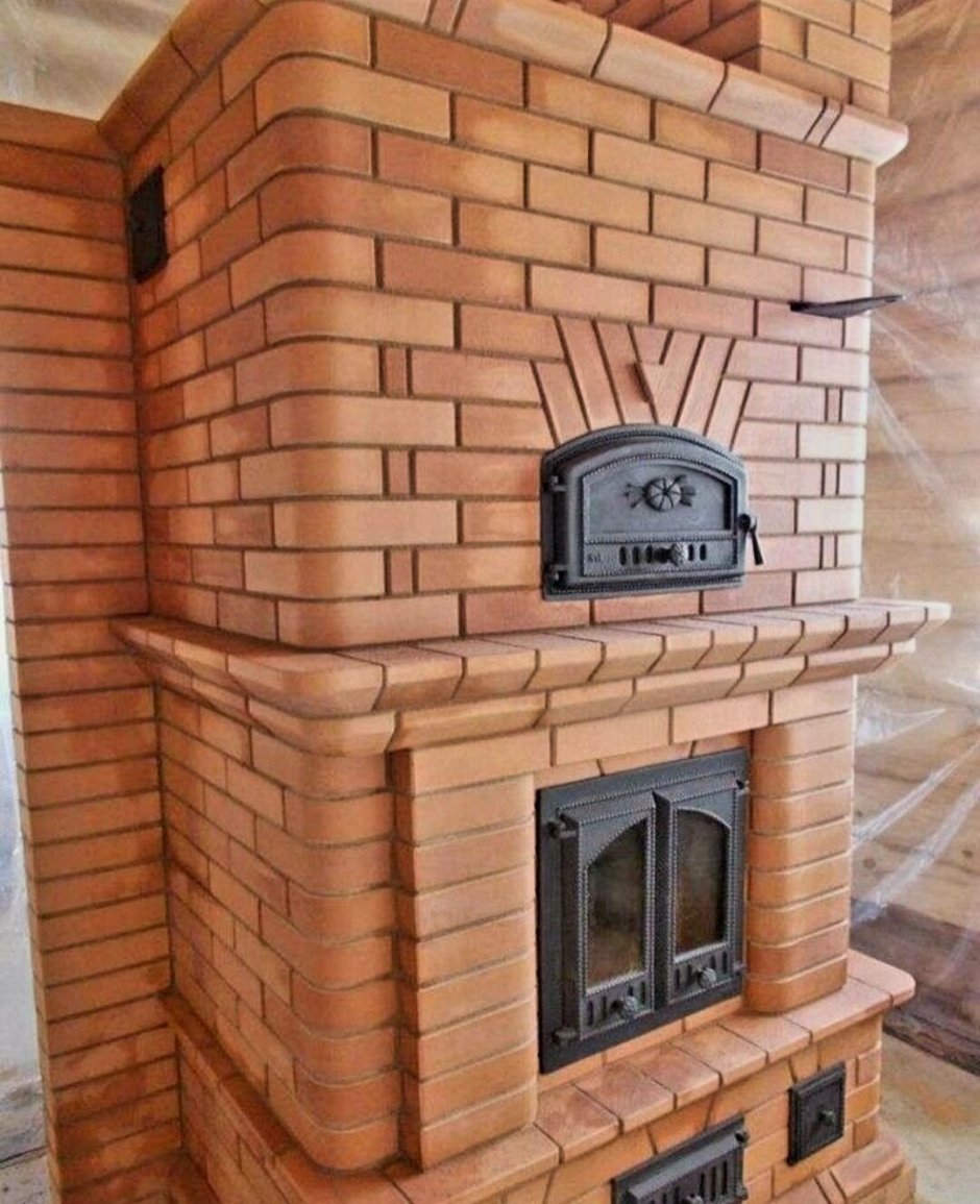 Красивые печи из кирпича