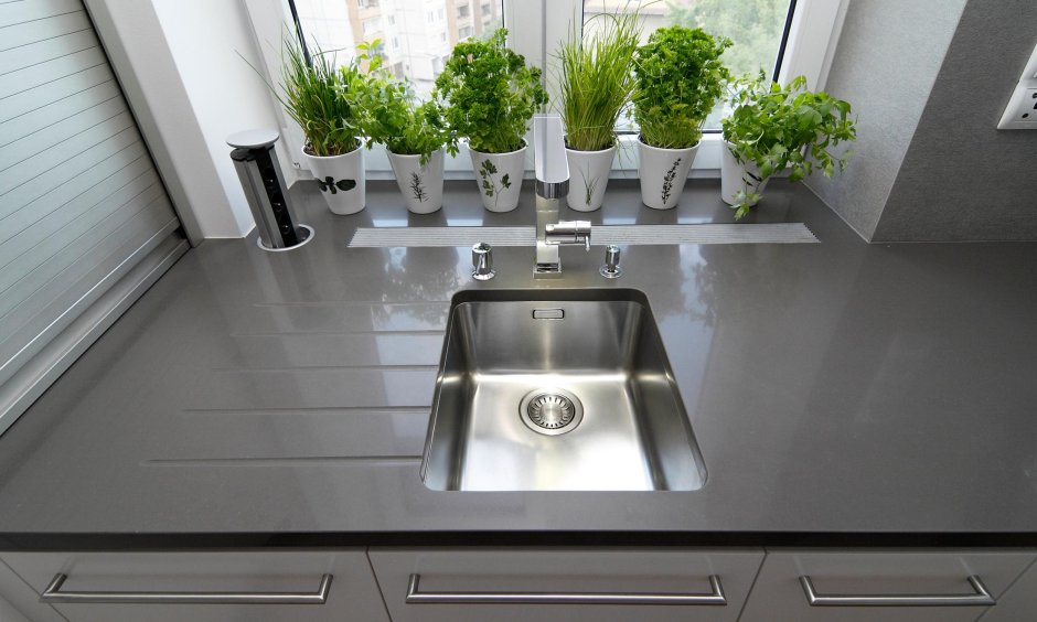 Мойки из кварцевого агломерата для кухни