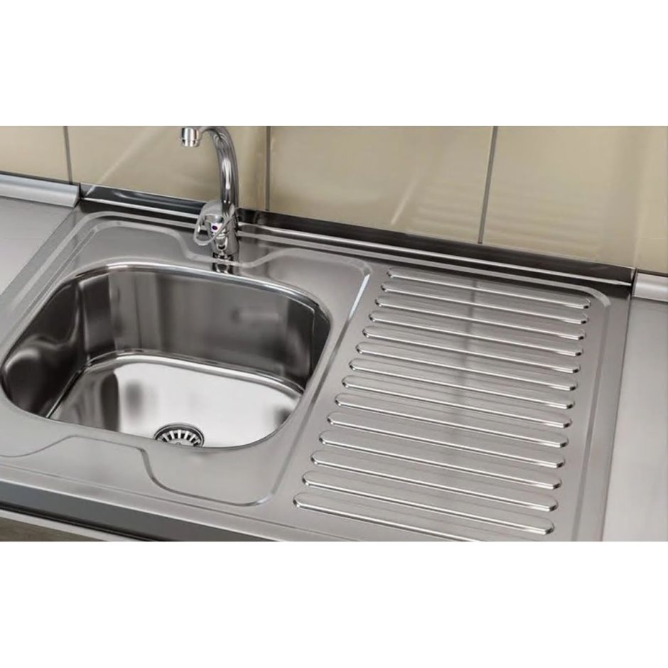 Мойка нержавеющая 60х60 r(l) накладная