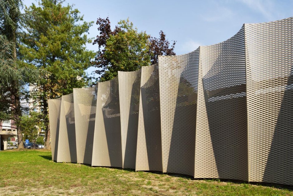 Забор из архитектурного бетона