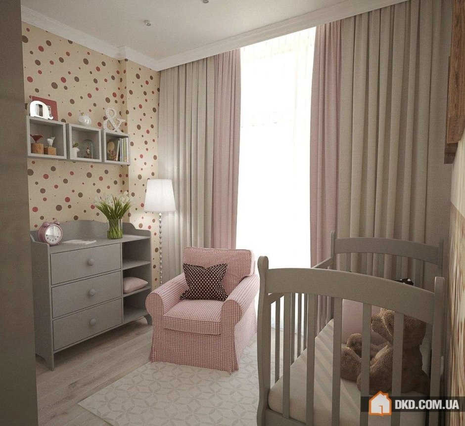 Детская комната в пастельных тонах