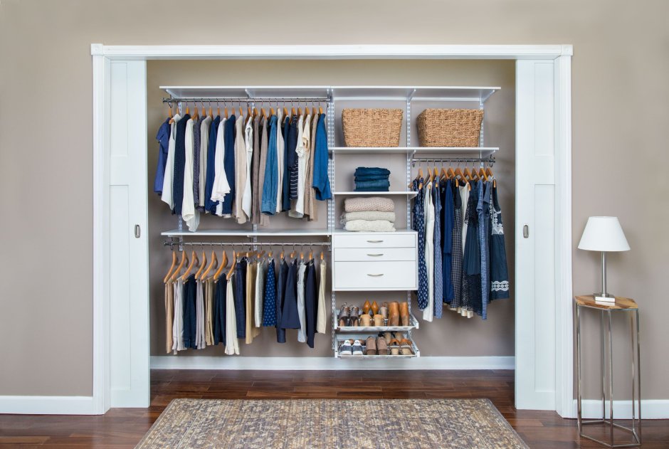 3-Section Closet in the Living Room