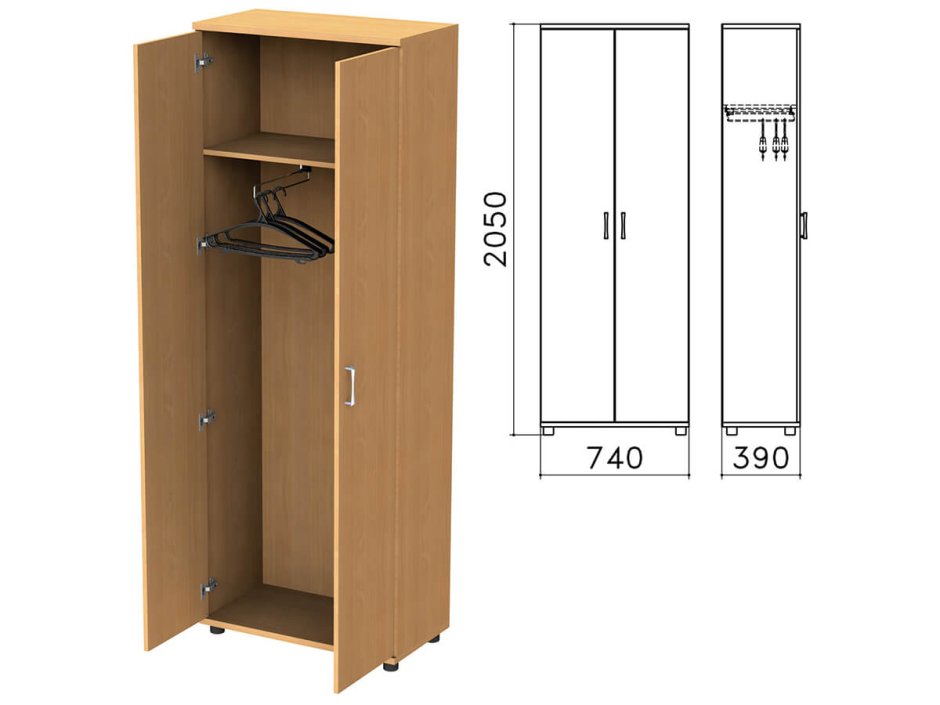 Шкаф для одежды "монолит" ШМ 49