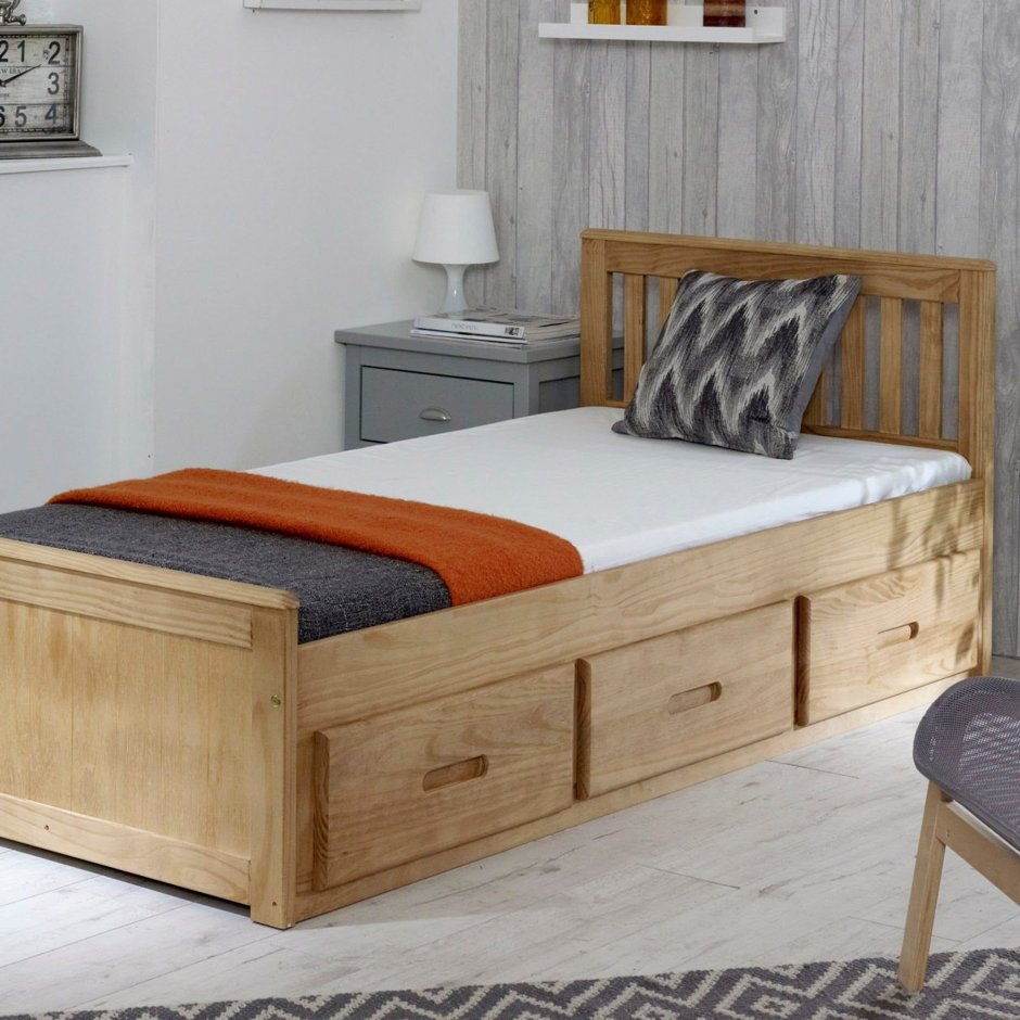 Single 3ft Solid Pine Wood Bed frame