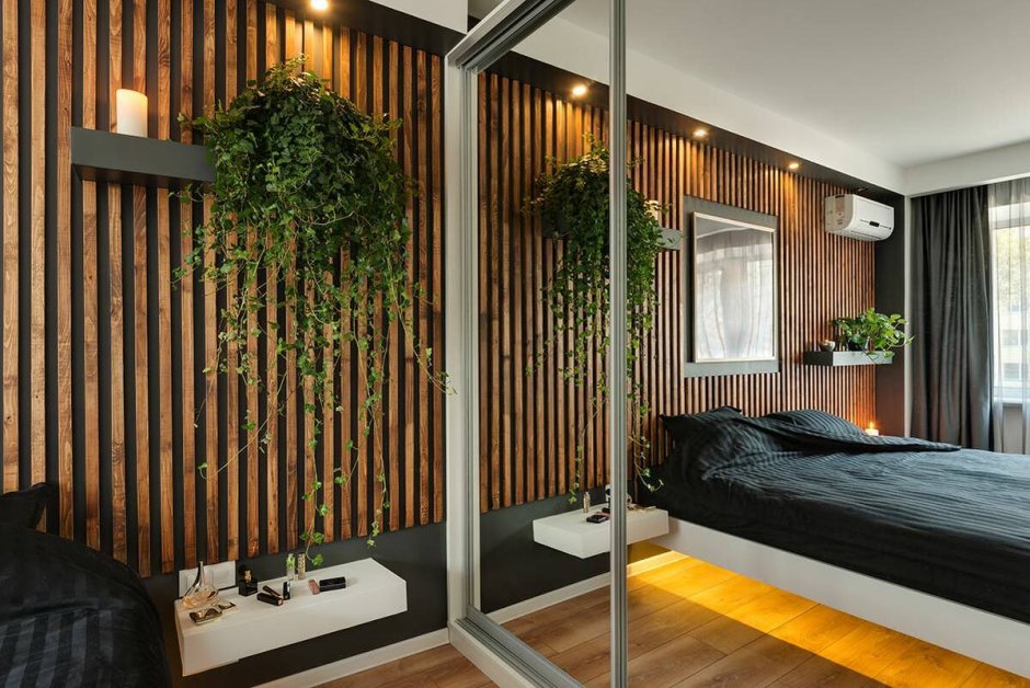 Деревянные перегородки в интерьере