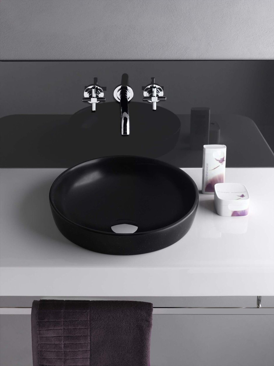 Vitra черная раковина Water Jewels