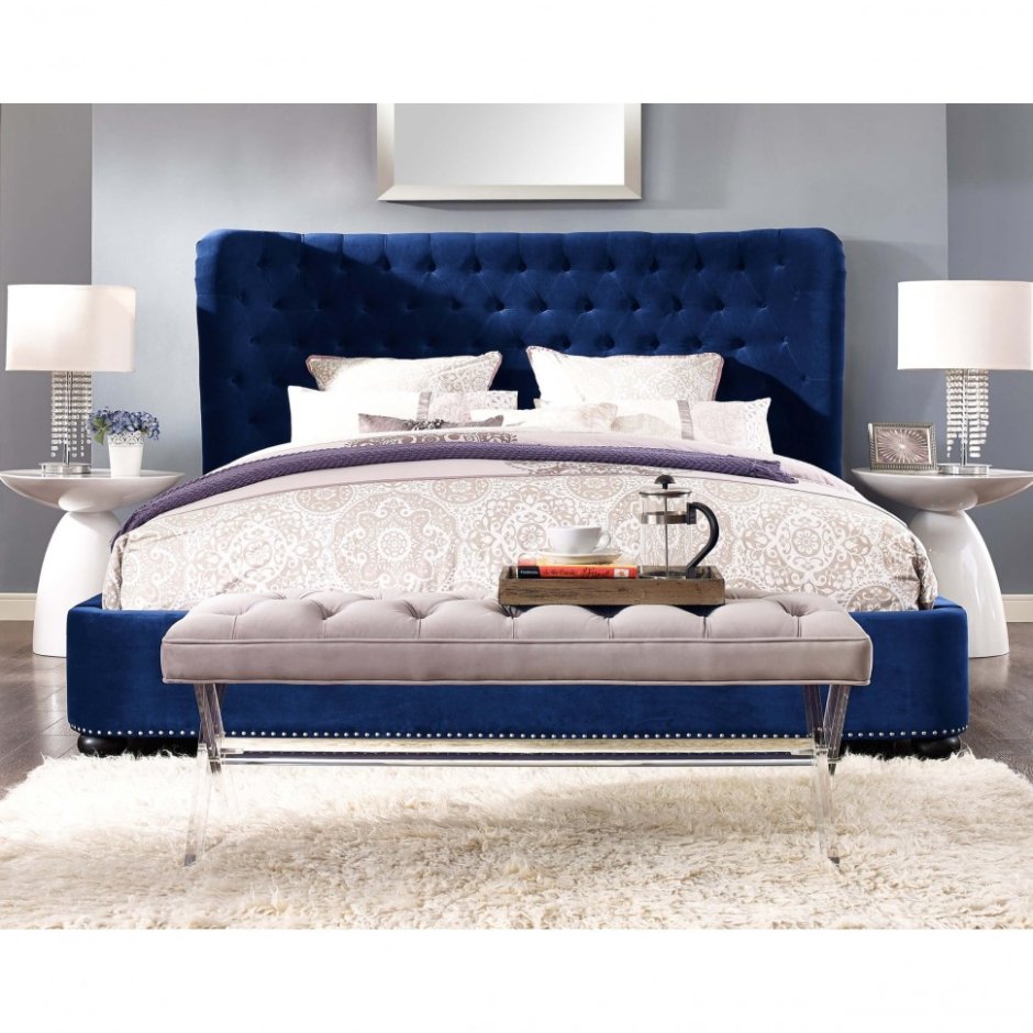 Кровать Velvet Blue