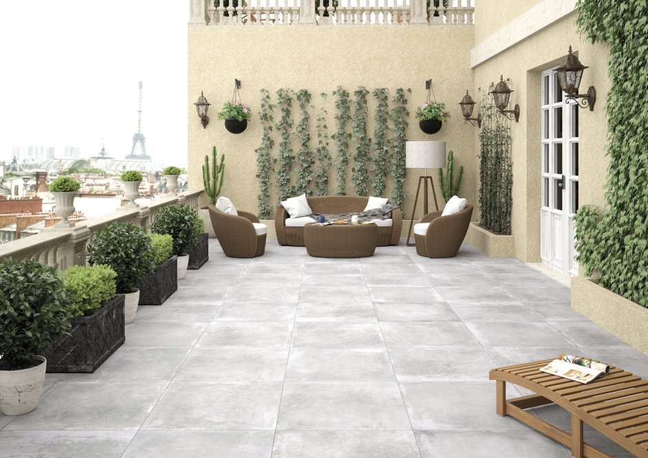 Terrace Floor Tile Section